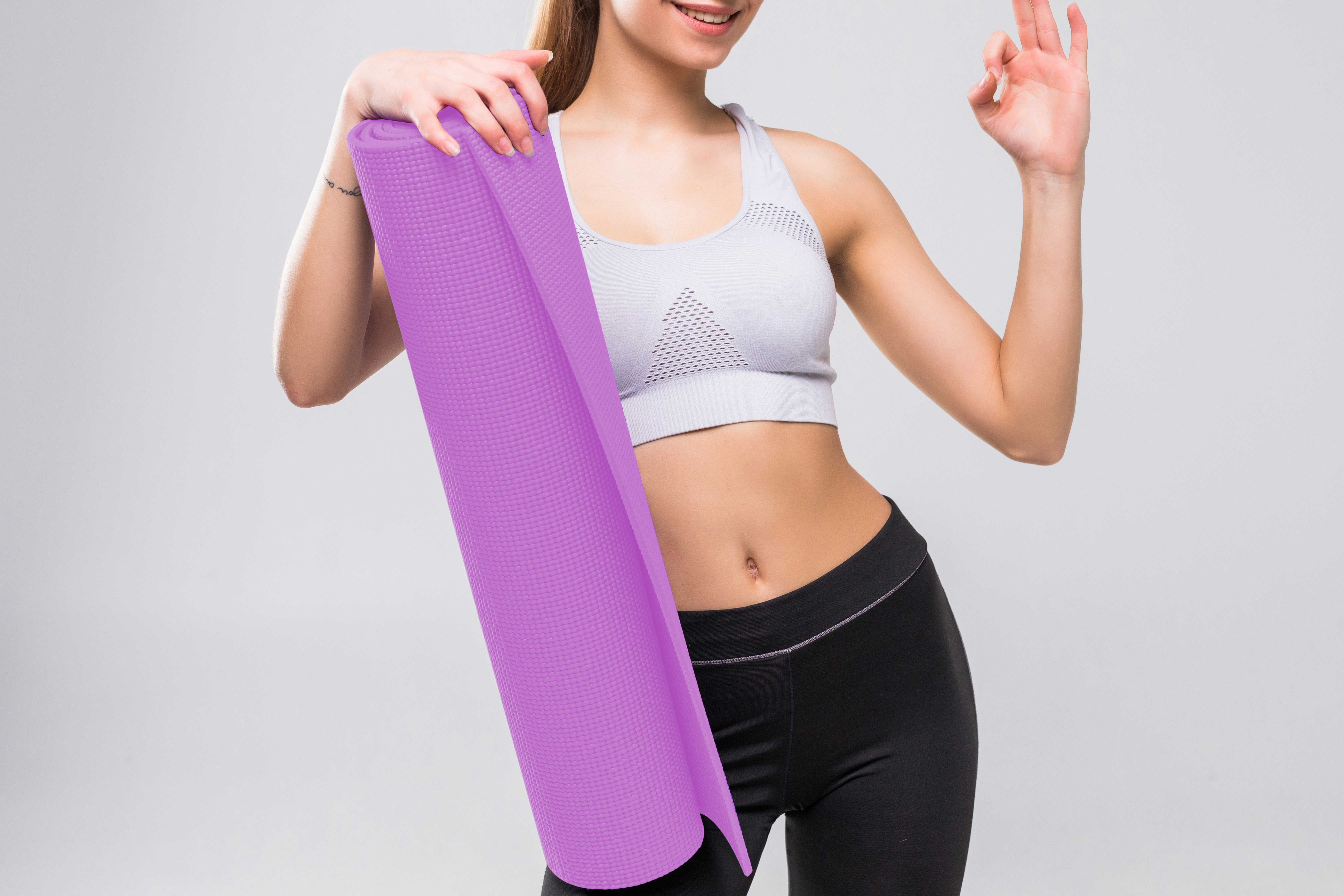 Steelbird Yoga Mat 6mm For Men And Women 6 X 2 Feet Wide Extra Thick Exercise Mat For Workout,Yoga,Fitness,Gym, Pilates And High-Density Anti-Tear Non-Slip Light Weight Mat (Light Violet)